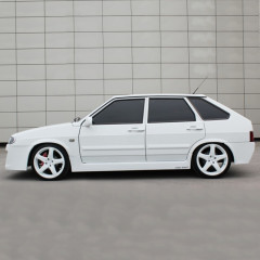 Накладки на пороги "Робот" для B@3 2113-2115