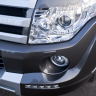 Накладка (юбка) переднего бампера "Broomer Design" (Без ДХЛ) для Mitsubishi Pajero IV (2006-2015) купить недорого с доставкой в Бузулук