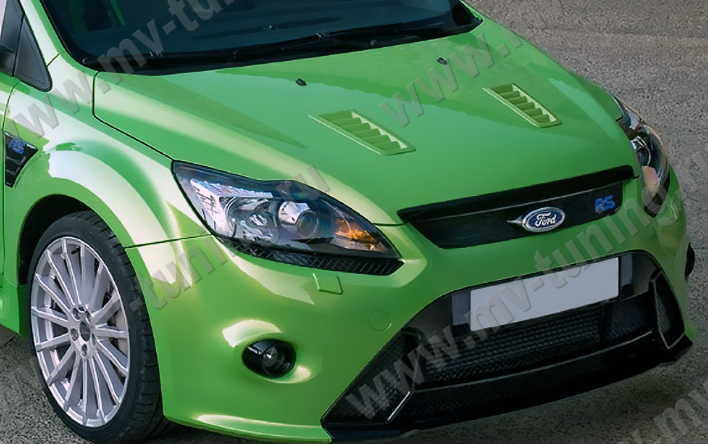 Жабры на капот в стиле "Focus RS" (текстурный пластик) для Ford Focus 2 (2004-2011) купить недорого с доставкой в Бузулук
